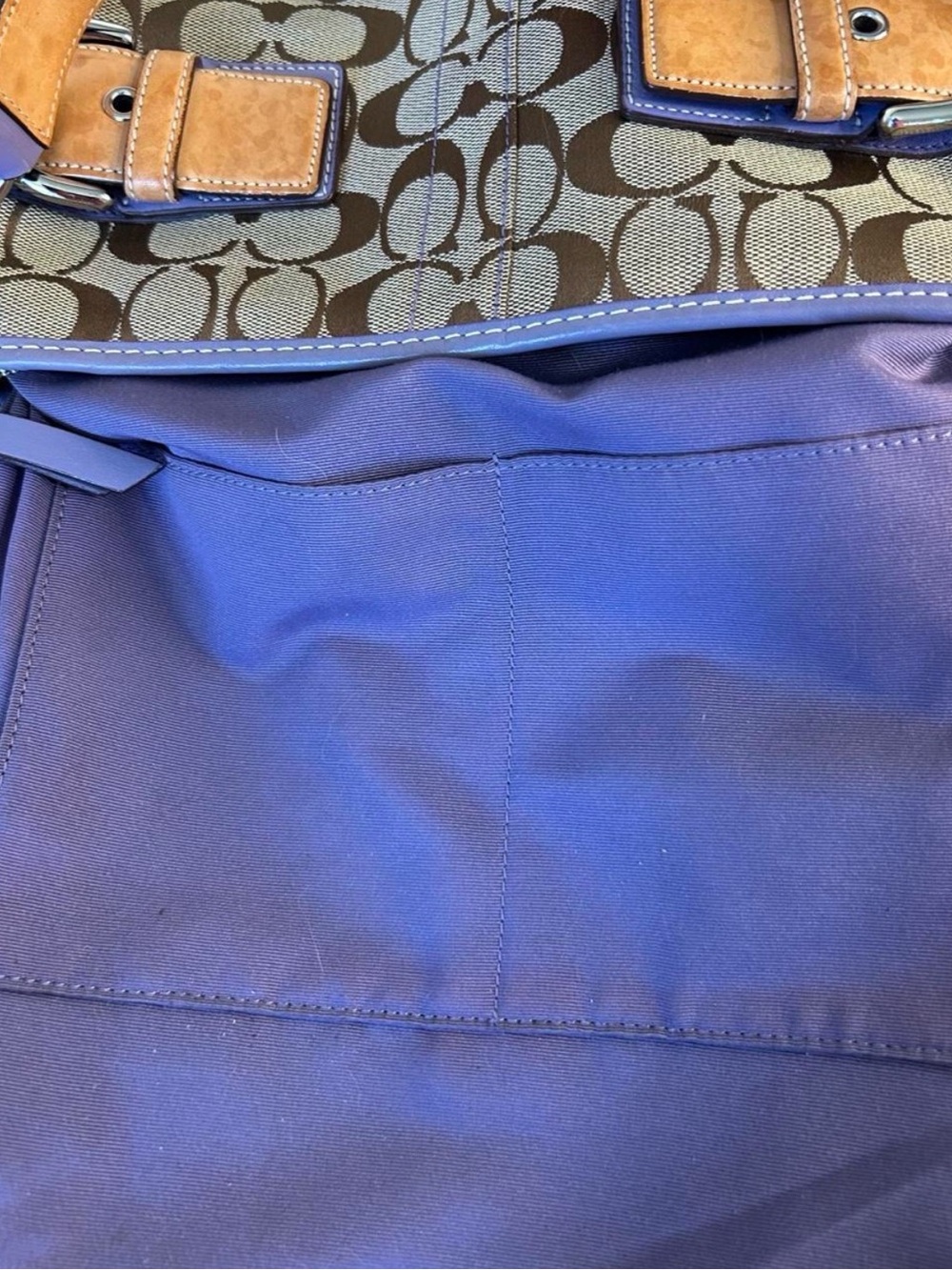 Coach Vintage 2005 Soho Purple Suede Convertible Bag - Picture 6 of 6